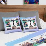 Henkilökohtainen Cheerleading Photo Collages heittää tyynyn kansi tekstillä Home Decor Housewarming lahja Cheerleadersille 2