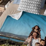 Personalized Simple 1-9 Photos Collage Soft Blanket Home Decor Housewarming Anniversary Gift for Family Friend