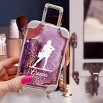 Spersonalizowane pudełko na prezent urodzinowy dla kobiet Lovely Cheerleading Silhouette Mini Travel Storage Box