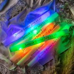 Personalised 10pcs Multicoloured Light Up LED Foam Glow with Text Wedding Party Concert Clubs Nightlife Favors