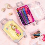 Personalised Cartoon Character Design Mini Trolley Luggage Storage Case with Name Travel Essentials Birthday Gift for Travel Lovers