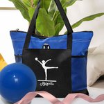 Sac fourre-tout de gymnastique rythmique personnalisé avec nom et poches en filet Cadeau pour les amateurs de gymnastique