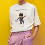 Gepersonaliseerd Cartoon Avatar Foto Overwinning Gebaar Verjaardag Squad T-shirt Sweatshirt met Tekst Grappig Feest Cadeau voor Familie Vriendin