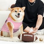 Personalizado Multicolor Glitter Fútbol Elemento 100% Algodón Mascota Jersey Chaleco con Nombre y Número Cumpleaños Cheer Accesorios Regalo para los a