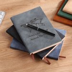 Carnet de notes ligné A5 A6 personnalisé avec nom et texte gravés Anniversaire Cadeau de voyage pour les voyageurs