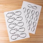 Personlig, vanntett, giftfri, uendelig symbolnavn sett med 3 midlertidige tatoveringer med fugler Party Favor Party Favor Jubileumsgave til familie og venner
