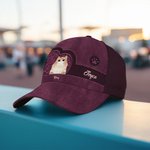 Personalizzato multicolore Carino 1-4 gatti Cappello da baseball regolabile con nomi Regalo di compleanno all'aperto per gli amanti degli animali dome