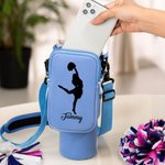 Henkilökohtainen Cheerleader siluetti vesipullon kantaja laukku pussi säädettävä hihna tarvikkeet 40oz Stanley syntymäpäivälahja naisille tytöille