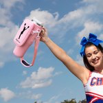 Henkilökohtainen Cheerleader siluetti vesipullon kantaja laukku pussi säädettävä hihna tarvikkeet 40oz Stanley syntymäpäivälahja naisille tytöille