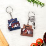 Personalised Chef Tool Bag Design Acrylic Keychain with Name Bag Charm Birthday Anniversary Gift for Chef Cooking Lover