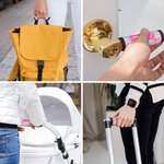 Personalized Summer Vacation Element Luggage Handle Wrap Set of 2 Travel Accessories Birthday Gift for Travel Lovers