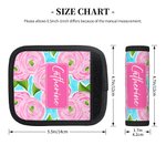 Personalized Summer Vacation Element Luggage Handle Wrap Set of 2 Travel Accessories Birthday Gift for Travel Lovers