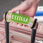 Personalized Summer Vacation Element Luggage Handle Wrap Set of 2 Travel Accessories Birthday Gift for Travel Lovers