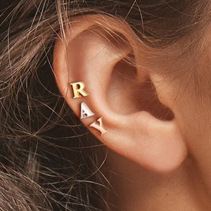 Personalised Minimalist Super Tiny Initial Stud Earrings Birthday Anniversary Gift for Women Men