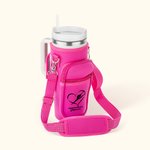 Personalized Rhythmic Silhouette Water Bottle Carrier Bag with Strap for 40oz Stanley Tumbler Accessories Birthday Gift for Women
