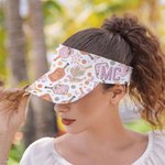 Monogramme de l'ombre personnalisé Casquette à visière ajustable Cadeau d'anniversaire en plein air pour les amoureux du sport