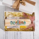 Personalisierte niedliche Schreibwaren Element Kreidetafel Radiergummi mit Namen und 2 Marker Lehrer Tag zurück zu Schule Geschenk für Lehrer