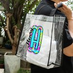 Personalized Paisley Floral Initial Clear Tote Bag with Name Wedding Birthday Gift for Women