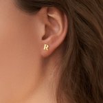 Orecchini personalizzati minimalisti con iniziale super minuscola Regalo di compleanno e anniversario per donne e uomini