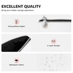 Personalized Leopard Cartoon Character Makeup Bag with Zipper Waterproof Portable Travel Essentials Thank You Nurse Week Gift for Nurse Medical Staff