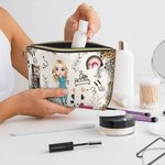 Personalized Leopard Cartoon Character Makeup Bag with Zipper Waterproof Portable Travel Essentials Thank You Nurse Week Gift for Nurse Medical Staff