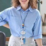 Personalized Teacher Name Bead Lanyard with Key Ring Back to School Appreciation Gift for Teacher