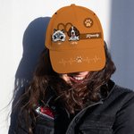 Personalized Multicolour Adjustable Cartoon Cat Dog Design Baseball Cap with Name Sports Accessories Birthday Gift for Pet Lover
