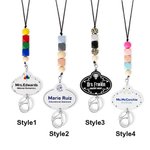 Personalized Teacher Name Bead Lanyard with Key Ring Back to School Appreciation Gift for Teacher