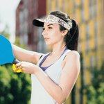 Monogramme de l'ombre personnalisé Casquette à visière ajustable Cadeau d'anniversaire en plein air pour les amoureux du sport