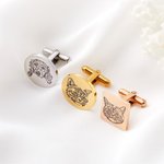 Personalizado Grabado Perro Gato Retrato Gemelos con Monograma Magnético Caja de Madera Boda Novio Memorial Gift for Men Pet Lovers
