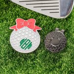 Personalised Bow Monogram Golf Hat Clip Marker Sports Accessories Birthday Gift for Women Golfers