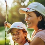Personalised Bow Monogram Golf Hat Clip Marker Sports Accessories Birthday Gift for Women Golfers