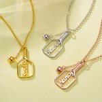 Collier personnalisé pour le nom de la raquette de Pickleball avec une balle en forme de coeur 3D Cadeau d'anniversaire pour les amoureux du Picklebal