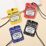 Personalized Classic Apple Composition Book Style Double-sided Hall Pass Teacher Lanyard School Back to School Appreciation Week Gift Primary Teacher