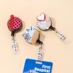Badge en silicone rétractable avec titre Cadeau d'appréciation pour infirmière Personnel médical