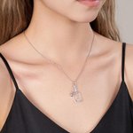 Collier personnalisé pour le nom de la raquette de Pickleball avec une balle en forme de coeur 3D Cadeau d'anniversaire pour les amoureux du Picklebal