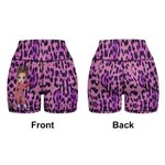 Personifierad tecknad sportflicka Camouflage Leopard Tank Top High Waist Leggings 2 Piece Workout Outfit Set med namn Födelsedagspresent för fitnessälskare