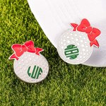 Personalised Bow Monogram Golf Hat Clip Marker Sports Accessories Birthday Gift for Women Golfers