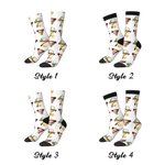 Personlig Pickleball Paddle Design Face Photo Tube Strumpor med namn Födelsedag Jubileum Present för Pickleball älskare