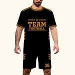 Personalized Multicolour Striped Jersey Shirt Shorts Set with Number Name Game Day Outfit Birthday Team Gift for Sport Ball Lovers Players
