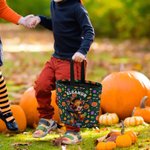 Personalizzato Zucca Highland Mucca Design Grande Caramelle Dolcetto o Scherzetto Borsa con nome Festa di Halloween Regalo per bambini