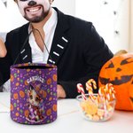 Personalizzato Zucca Highland Mucca Design Grande Caramelle Dolcetto o Scherzetto Borsa con nome Festa di Halloween Regalo per bambini