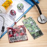 Funda para credencial de identificación con calavera Rock and Roll personalizada con amigo para credencial Gracias Regalo de Halloween para personal m