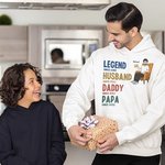T-shirt Sweatshirt à capuche avec année Cadeau d'anniversaire de fête des pères pour papa grand-père