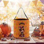 Personalizzato Zucca Highland Mucca Design Grande Caramelle Dolcetto o Scherzetto Borsa con nome Festa di Halloween Regalo per bambini