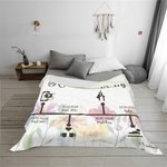 Personalisierte Love Story Timeline Design weiche Decke mit Namen und Datum Home Decor Jahrestag Valentinstag Geschenk für Paar