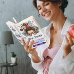 Lápiz personalizado de dibujos animados Apple Teach Love Inspire 100 páginas A5 Cuaderno de cuero forrado con nombre Regalo de agradecimiento por la v