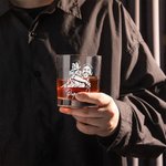 Personalisiertes Whiskyglas mit Familienfoto für Vater Ehemann Freunde zum Geburtstag Vatertag Weihnachten