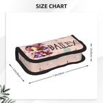 Estuche personalizado para lápices con nombre con motivo de Halloween Highland Cow Material escolar Vuelta al cole Regalo de cumpleaños para niños Ado