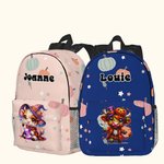 Mochila escolar infantil con nombre personalizada Halloween Highland Cow Pumpkin Design Waterproof Halloween Fall Back to School Gift for Boys Girls